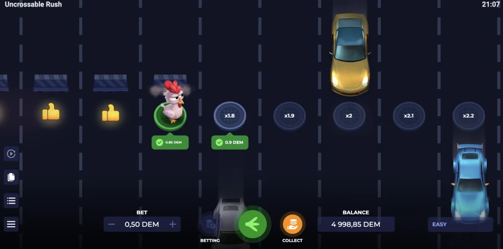 Uncrossable Rush Game