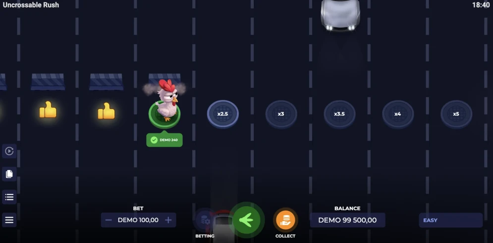 Uncrossable Rush Game