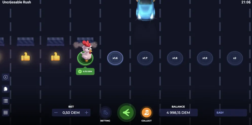 Uncrossable Rush